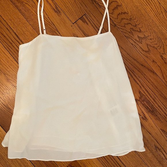 Joie Abdi Side-Button Crepe Camisole Top, Small - Picture 2 of 4